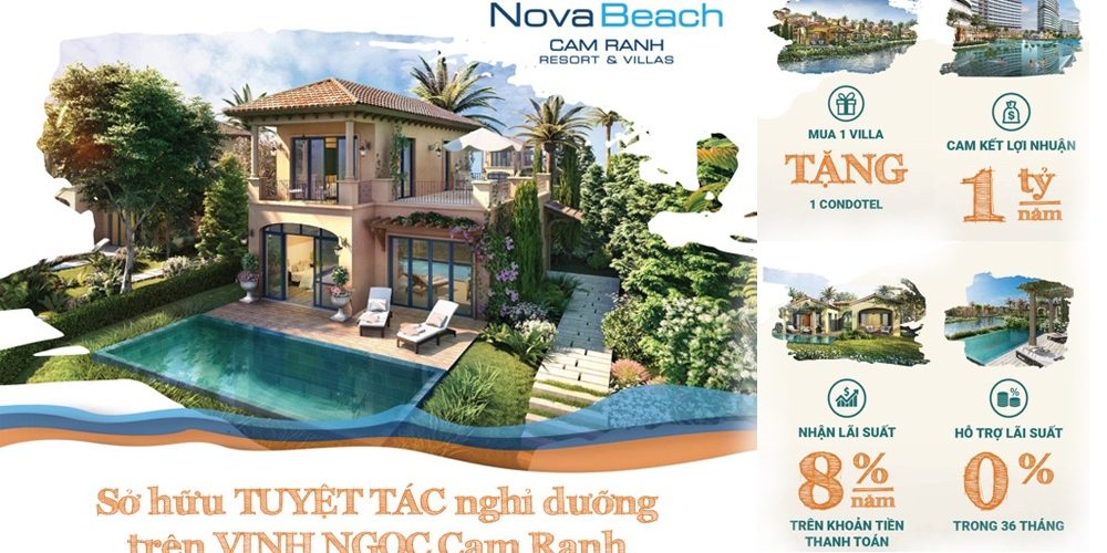 Biệt thự – Căn hộ nghỉ dưỡng Biển NovaBeach Bãi Dài Cam Ranh